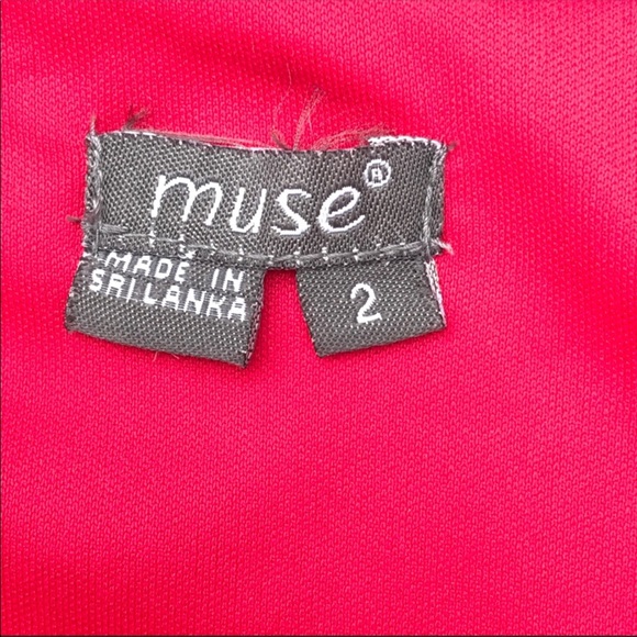 Muse body con sheath pink gray sheath side ruching - Picture 6 of 7